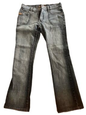 South Pole Women's Flare Jeans - Washed Dark Blue